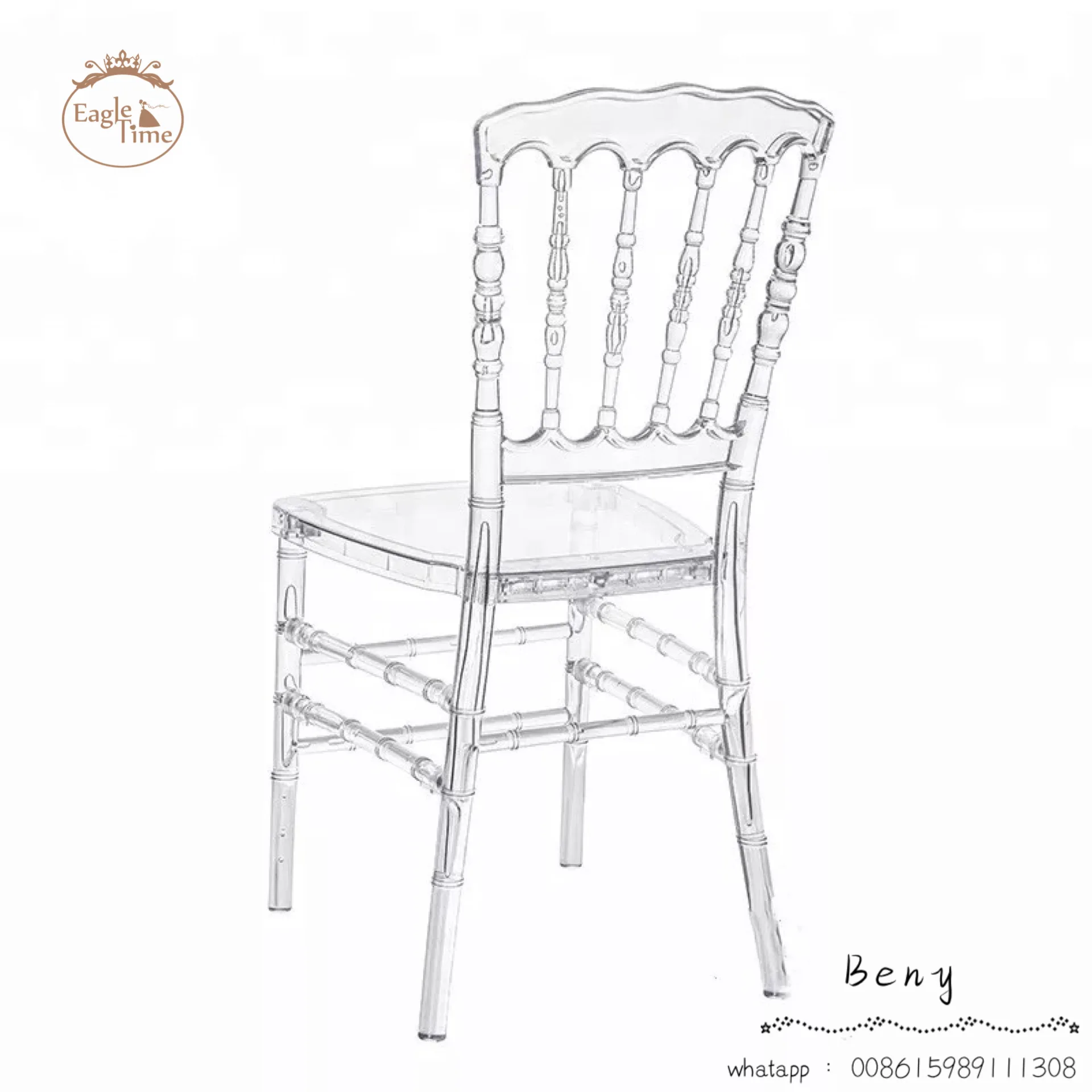 Modern European Style Transparent Acrylic Chair Wedding Banquet Event