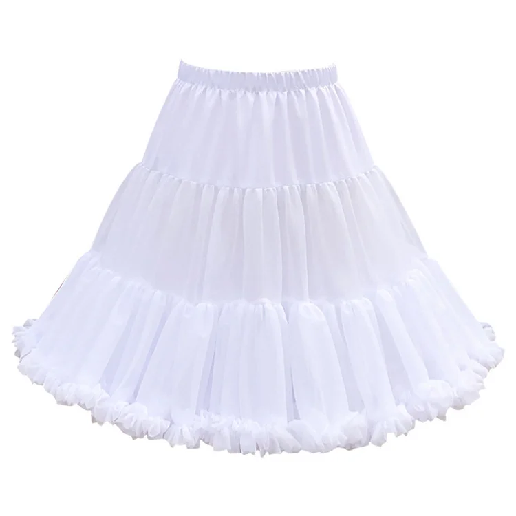 2024 New Design Direct Lolita Cloud Support Skirts White Boneless Soft Yarn Puffy Skirt Petticoat