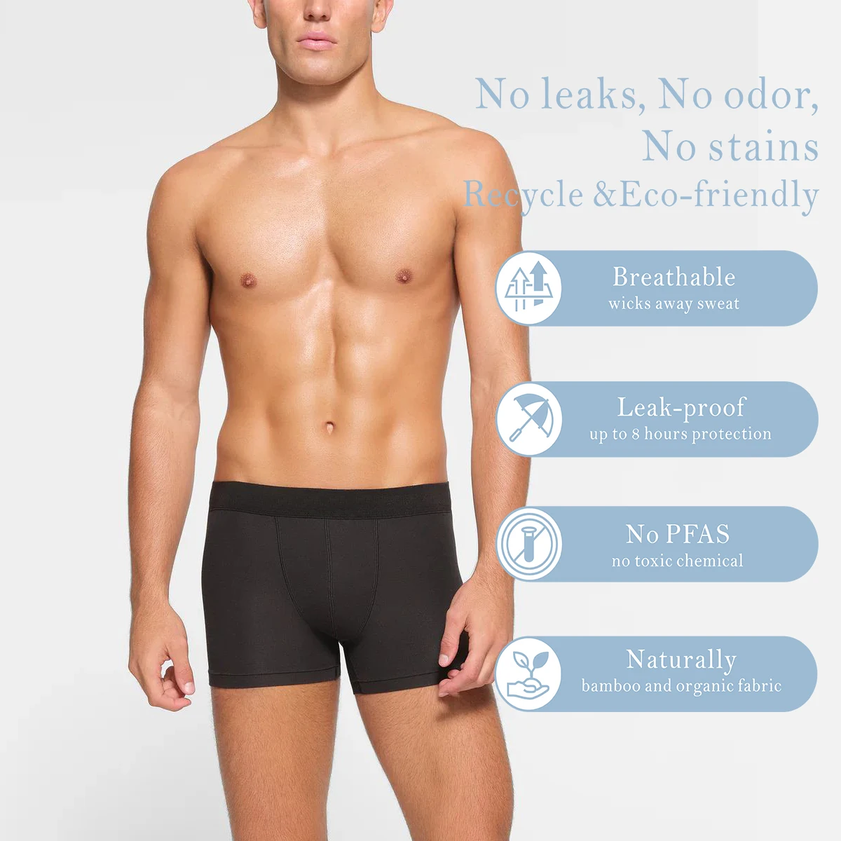 Ensemble De Sous-vêtements Sexy Pour Homme - Haute élasticité - Sous-vêtements Solides Et