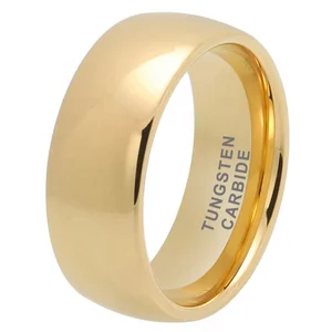 Coolstyle Jewelry Wholesale Dropshipping 10mm Gold Plated Fashion Engagement Wedding Band Tungsten Carbide Ring for Men Women
