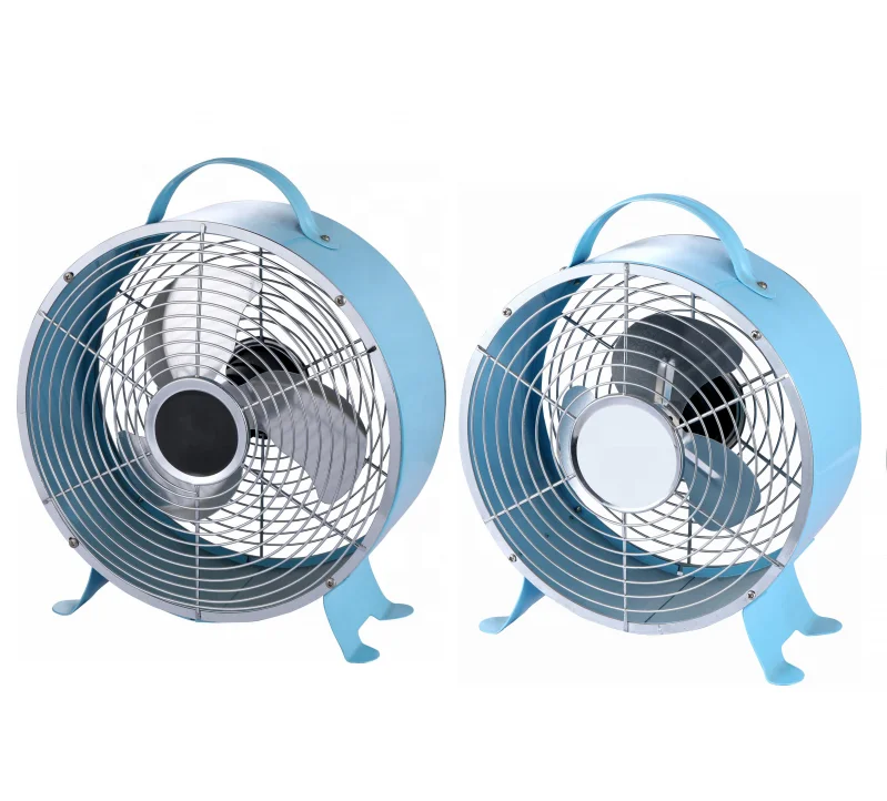 8 Inches Retro Desk Fans Clock Fans Table Fans With Dc Or Ac Motor Hj