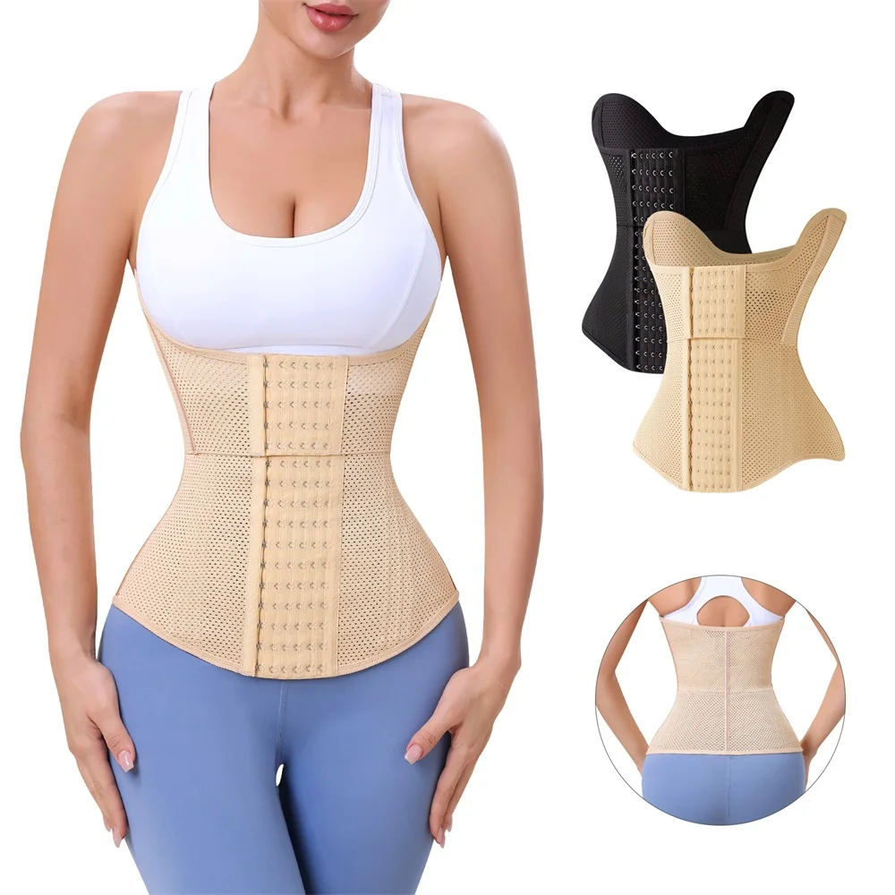 Tummy Control Shaper Waist Trainer Shaperwear Waist Cincher Trimmer Belt Double Trimmer Shaping Wrap Girdle Full Body Corset