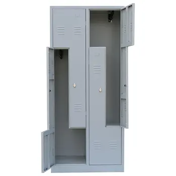 modern steel wardrobe clothes storage home swimming pool gym staff workers cabinet metal z-shaped-locker