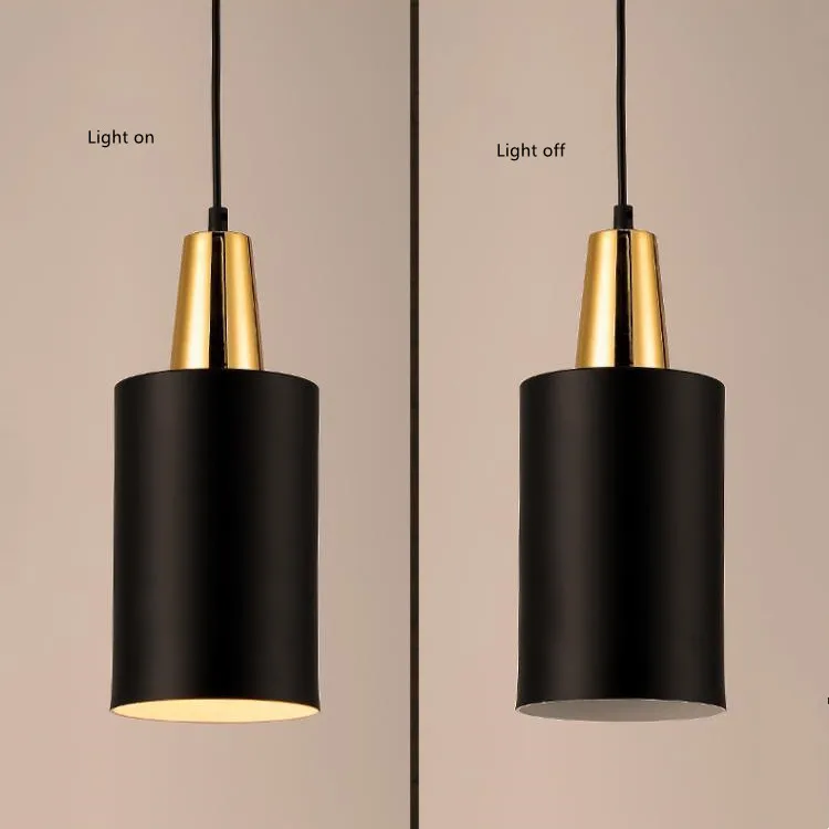 Turkish light bar pendant lighting indoor BLACK fixtures metal shade vintage industrial pendant lamp