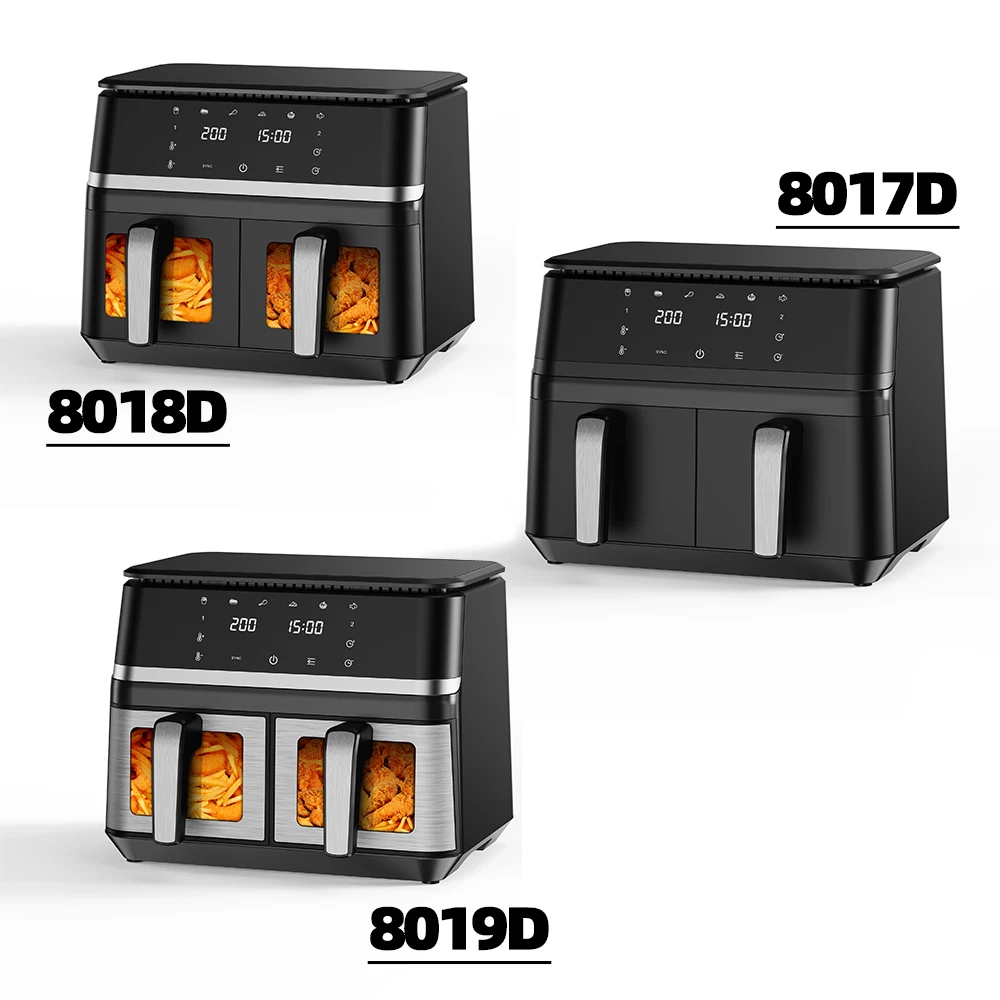 Electric Fryer 10L Home Use Family Size Hot Deep Air Fryer Stainless Steel Without Oil f aperçu 6