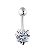 Light ball heart-shaped zirconium silver