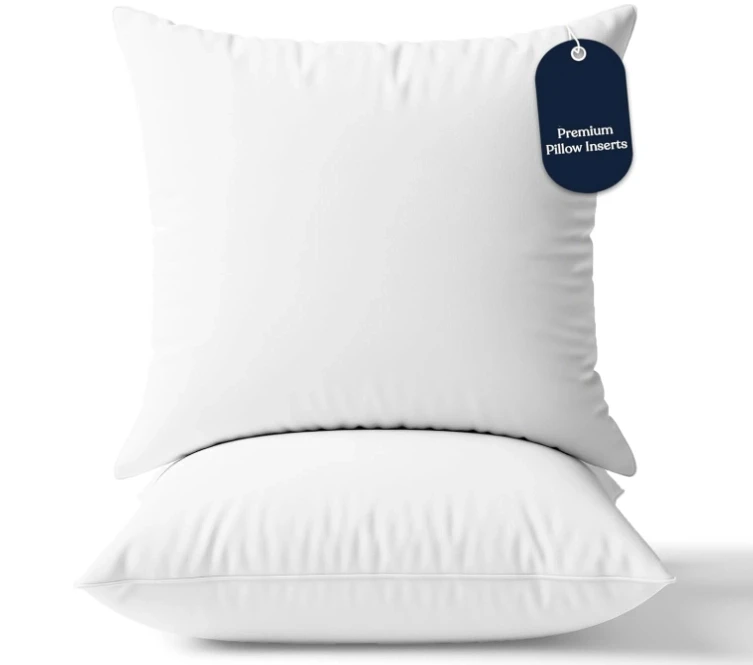 100% Cotton Cooling Fabric Polyester Filling Fluffy Back Neck Support High Quality Soft Sofa Chair Pillow Cushion Insert