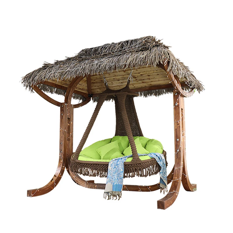 swing seat with roof