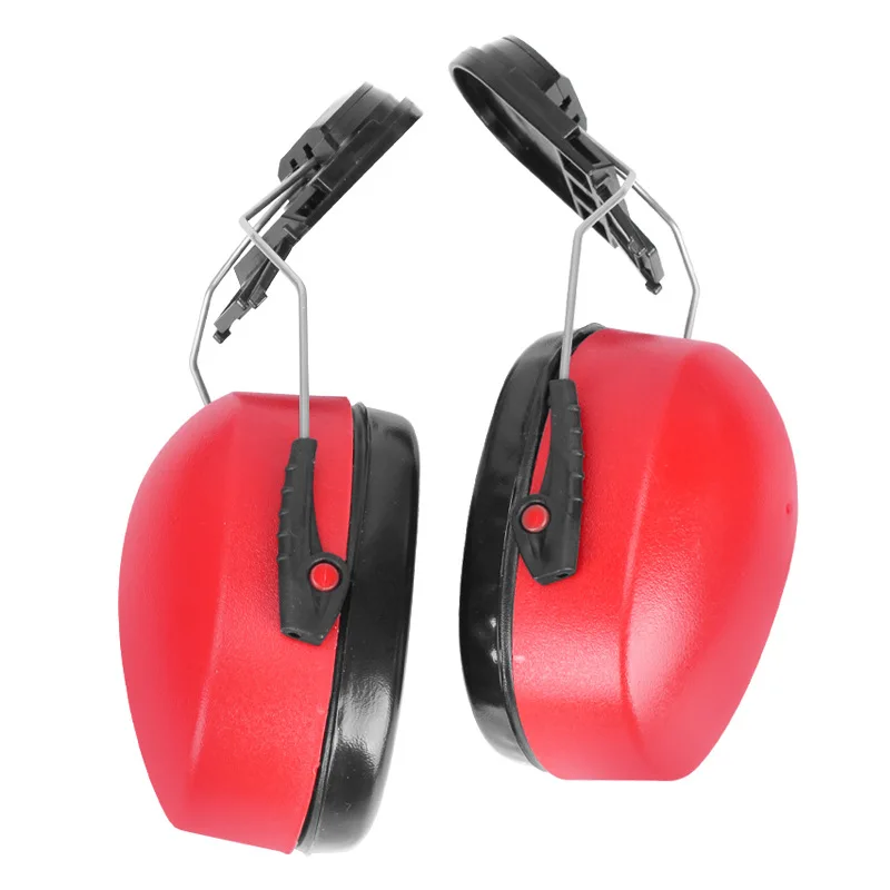 SNR28 NRR23 Customizable Color Noise Cancelling Reduction Yellow Earmuffs for Safety Helmet