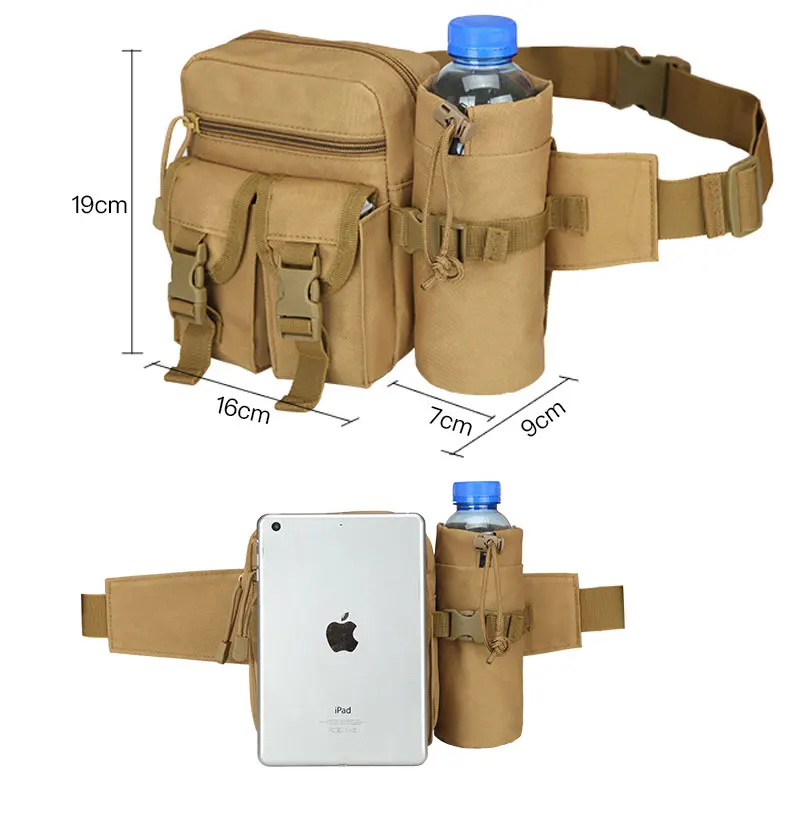 2022 Alibaba Factory Hot Sale Men Fanny Packs Bumbag Hip Belt Pouch Bag Tactical Waist Pack Bag for Hiking Climbing Outdoor