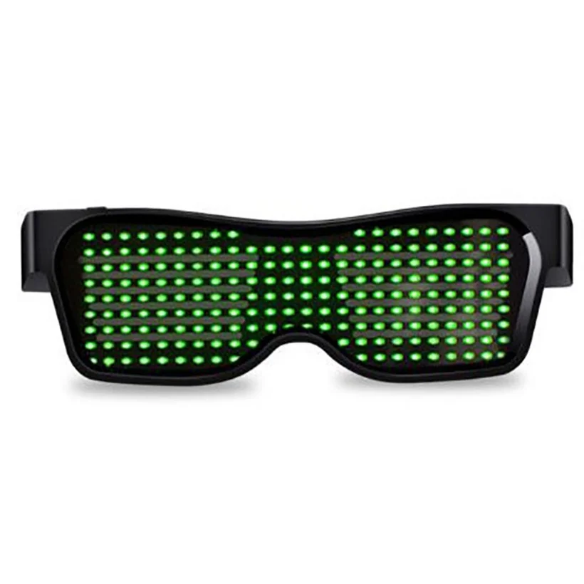 2022 New Years Glasses Programmable Display Message Led Magic Glasses App Controlled Led Sunglasses for Party Bar DJ Dance