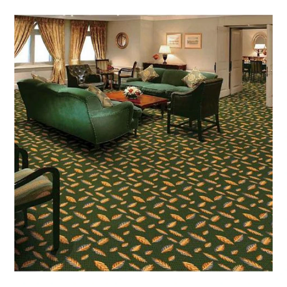 Customized Design Luxury Thick Carpet Tiles for Hotel Restaurant Classic 80%Wool 20%Nylon Axminster Carpet for Casino Ball Room