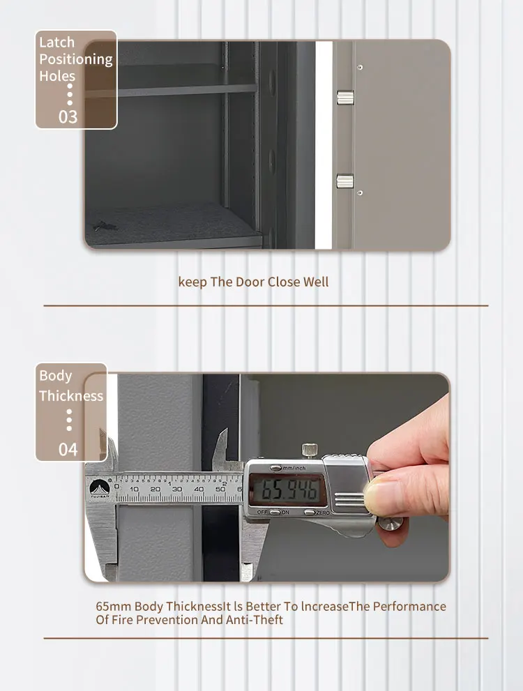 CEQSAFE Bank Deposit  Home Office Fire Box  Digital Safe Cabinet Document Fireproof Safe Box details