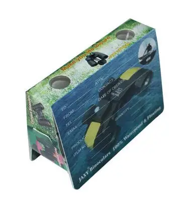 Bespoke Custom Printing Paper Binocular Kids Toy Folding Mini Disposable Foldable Paper Cardboard Binoculars