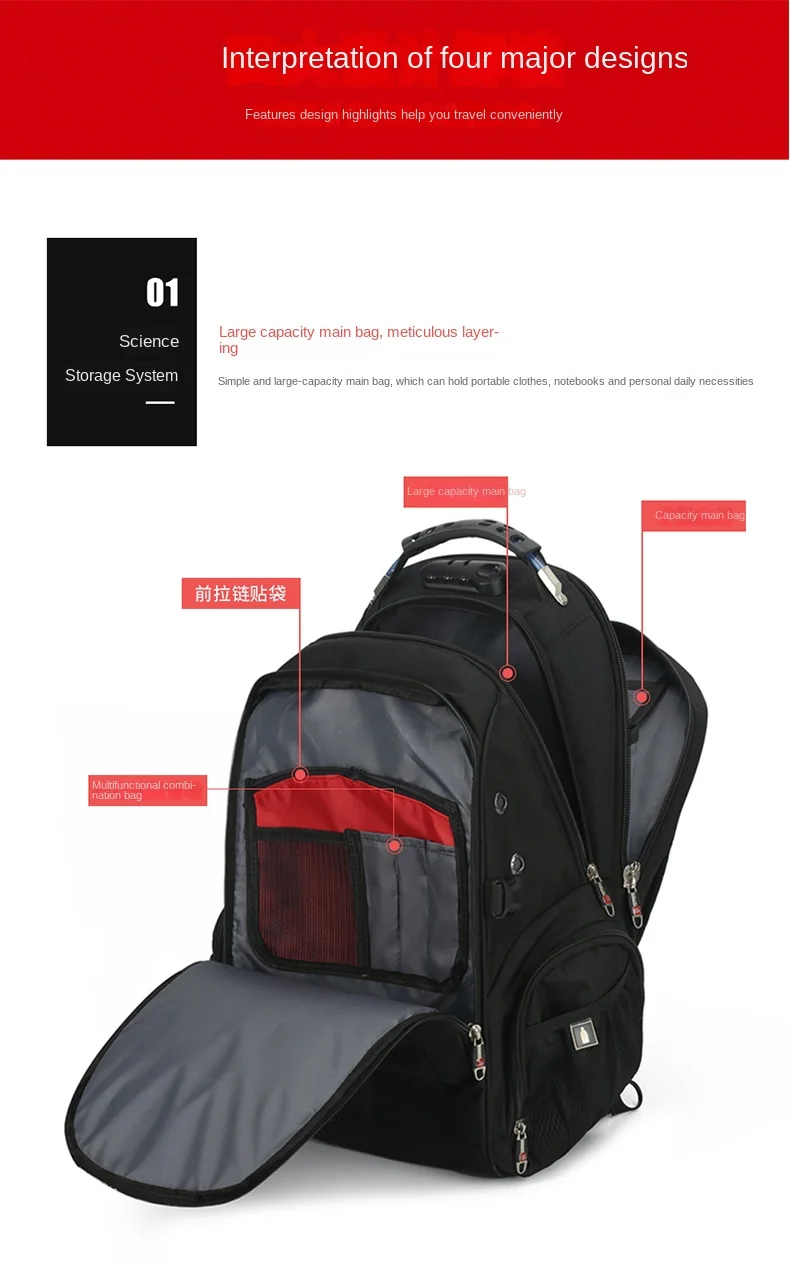 Custom Business Travel Lightweight Large Size Laptop Backpack5060