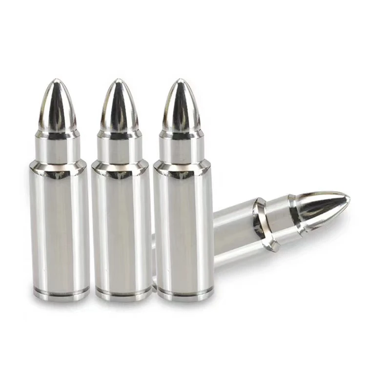 Stainless Steel Ice Stones Reusable Metal Ice Cubes Whiskey Stones Bullets