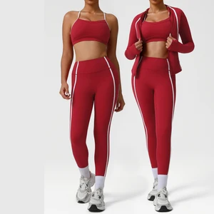 Contrast Color Sports Set Quick-Drying Gym Set Women Yoga Suit Running Sport Bra Yoga Bras Leggings Gym Fitness Yoga Set