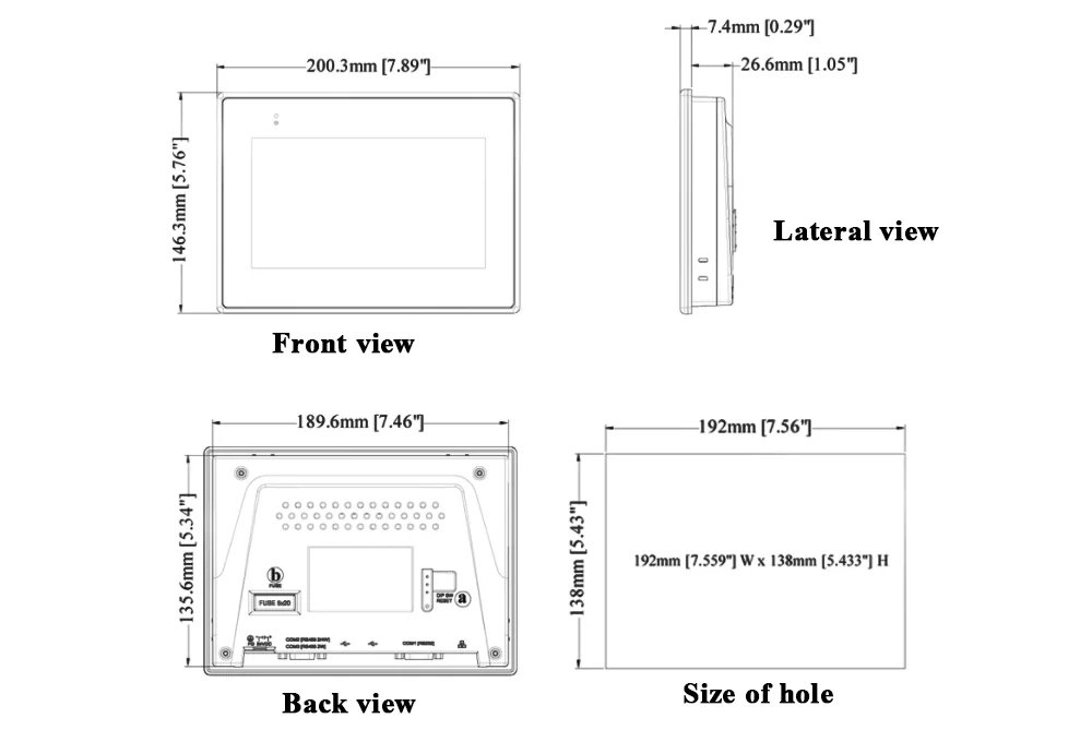 Weinview Mt6071ip Touch Screen Monitor 7 Inch Resistive Touch Screen Panel Weinview Hmi Buy