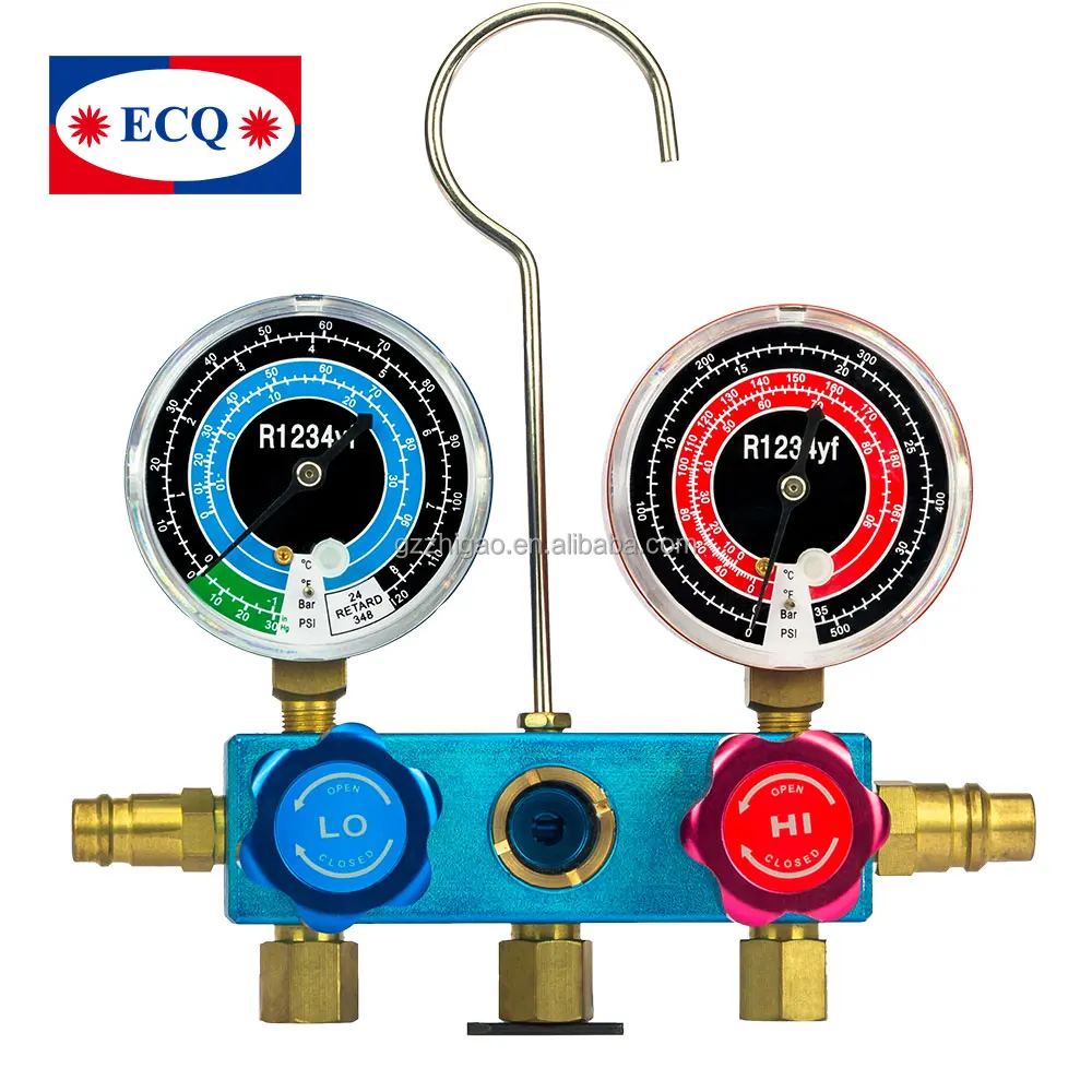 Compound Pressure Gauge Refrigerant Manifold Pressure Gauges With 72