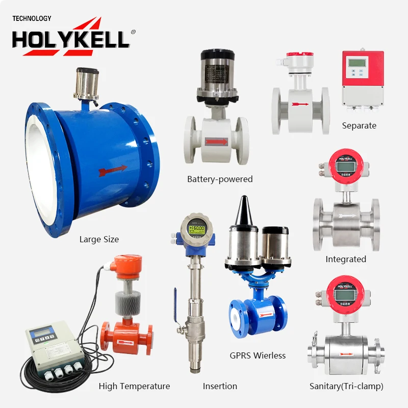 Holykell Wireless Electromagnetic Water Flow Meter Flowmeter Iot