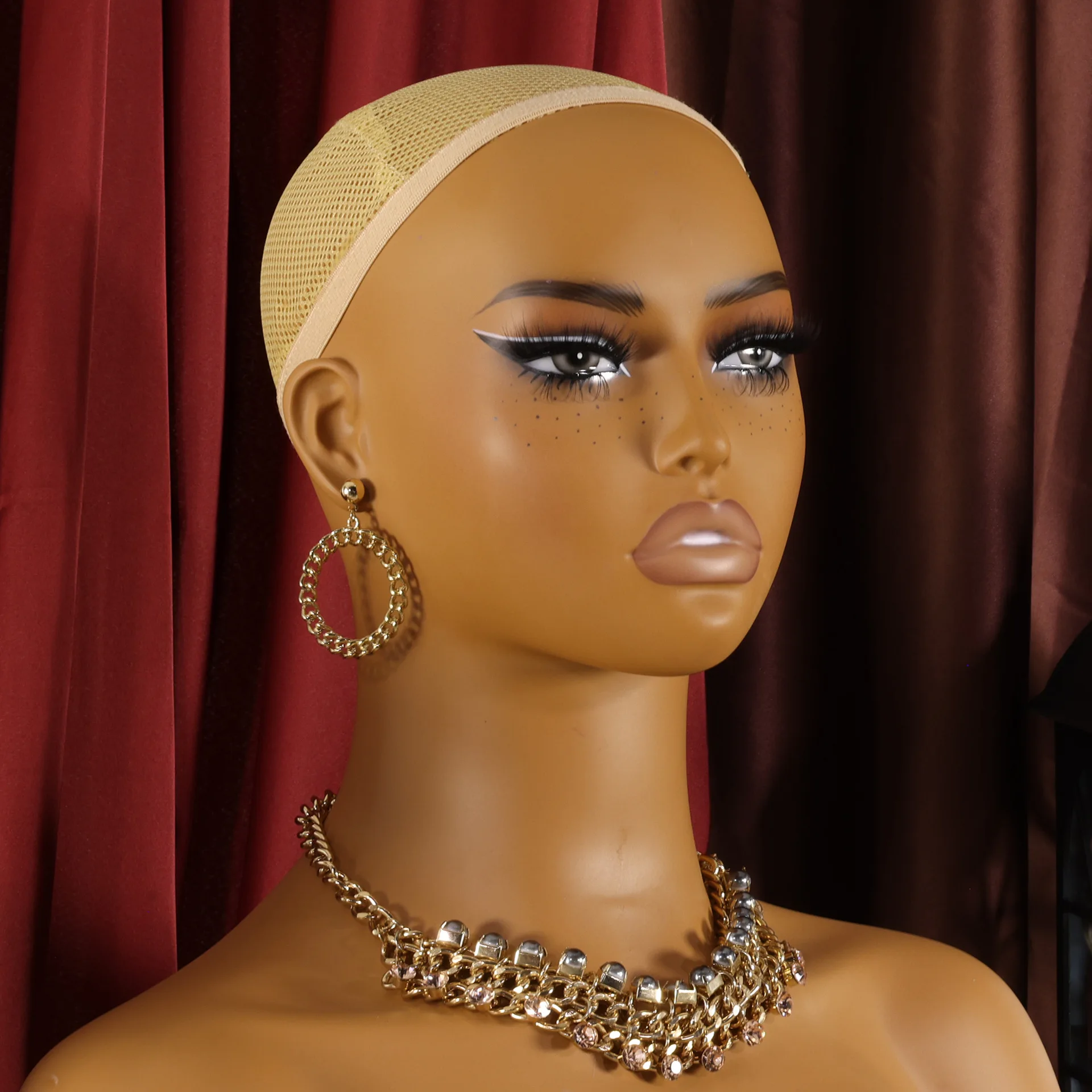 Africa America Female Mannequin Head For Wig Display Mannequin For Hats