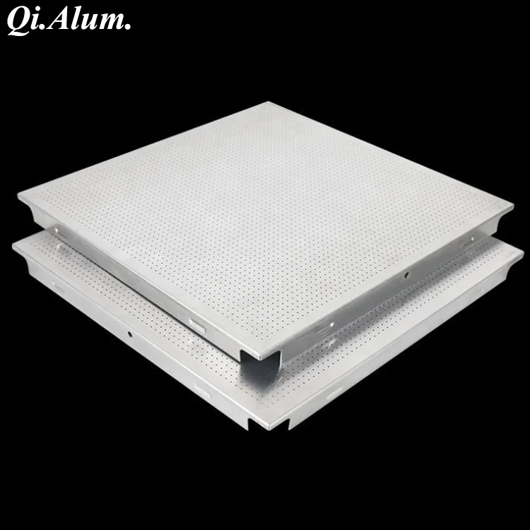 0.8mm perforated metal ceiling aluminum clip in ceiling tile for Building