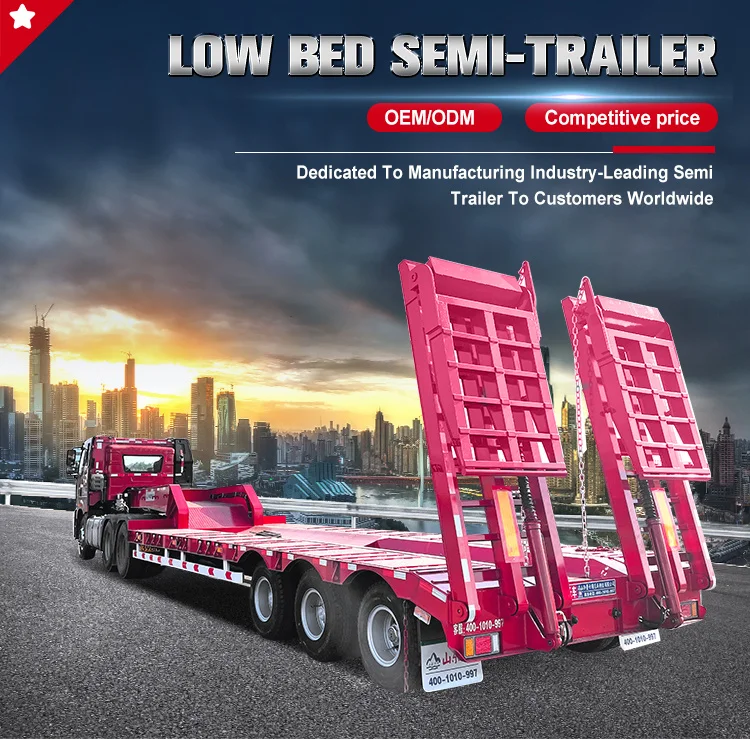 Cheap Price Flatbed Trailers Custom 3 Axles 4 Axles 40ft 48ft 53ft 60ft ...