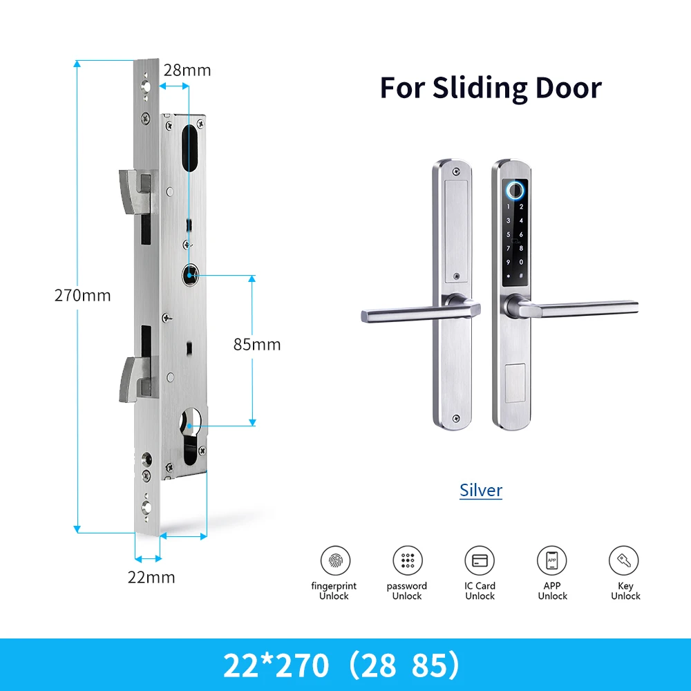 Smartek Elegant Designed Fingerprint Wifi Electronic Door Lock