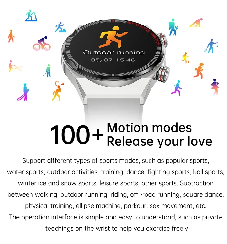 ECG+PPG BT Call QW39 Smart Watch 2024 Sports Bracelet NFC Waterproof Custom Watch Face Men QW39 SmartWatch Round For IOS Android