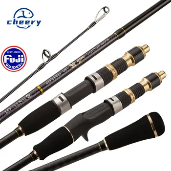 Solid Carbon Fiber Slow Jigging Sea Fishing Rod with Full Fuji Guide Ring for Bass Tuna Species Boat Fishing – Metal Jig – view 2