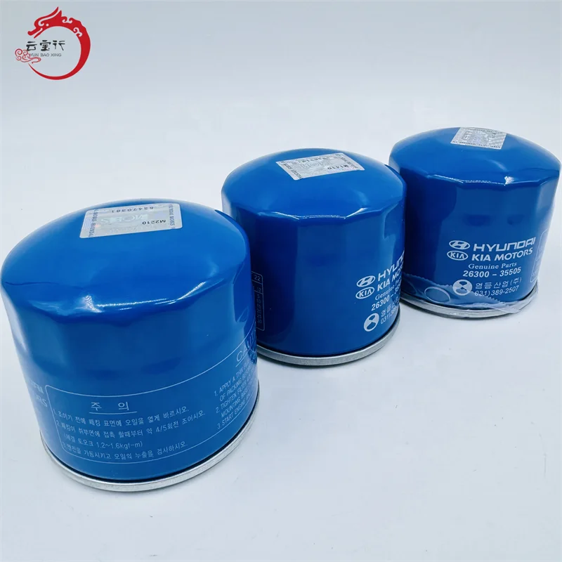 Engine Oil Filter & Washers FIT for Hyundai Kia OEM 26300-35505  2630035505