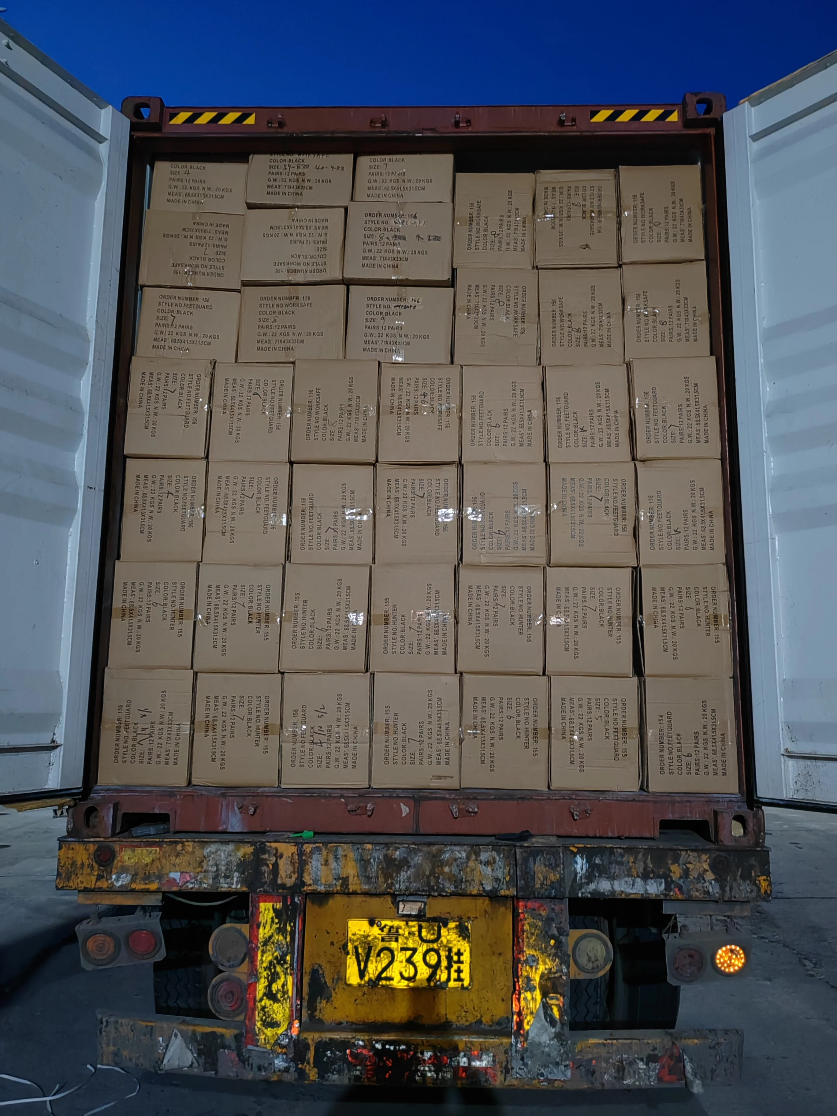 Packaging & shipping specifications