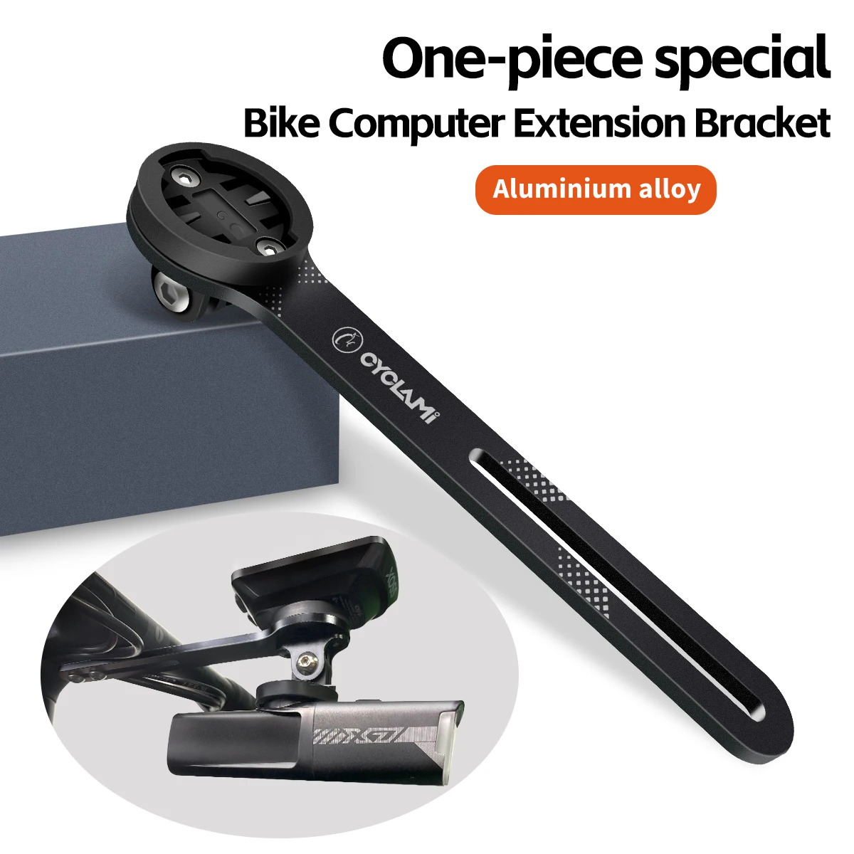 Supporto Per Computer Bici In Alluminio | Estensione Per Garmin | Regolabile E Stabile | Per Manubrio O Stelo - Foto 2