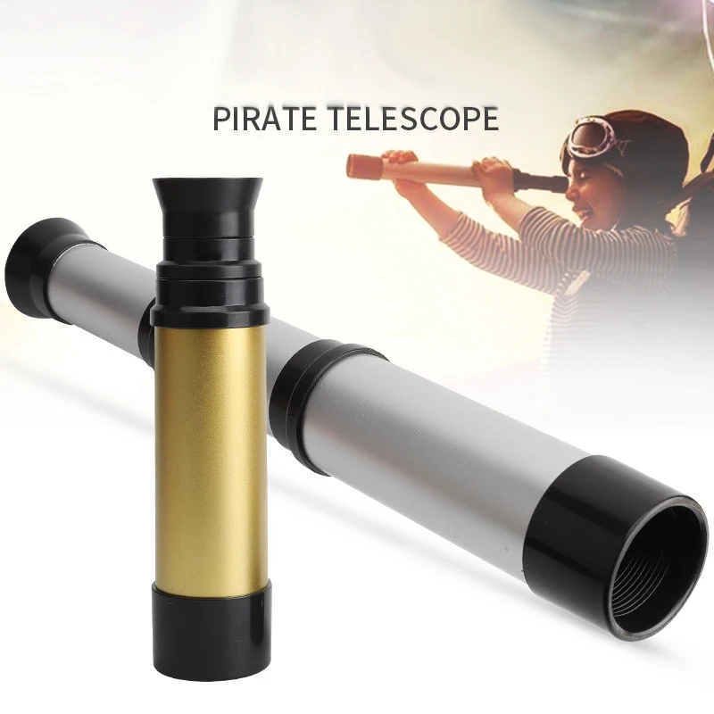 35mm Vintage Handheld Zoomable Pirate Monocular Hd Telescope For Kids