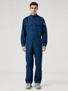 Heat Resistant Welding Coverall Flame Retardant Workwear Safety Protective Clothing for Welder Industrial Uniform Custom Logo
