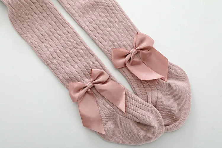 Лидер продаж 2019, хлопковые трикотажные Нескользящие Детские колготки для девочек, леггинсы для малышей