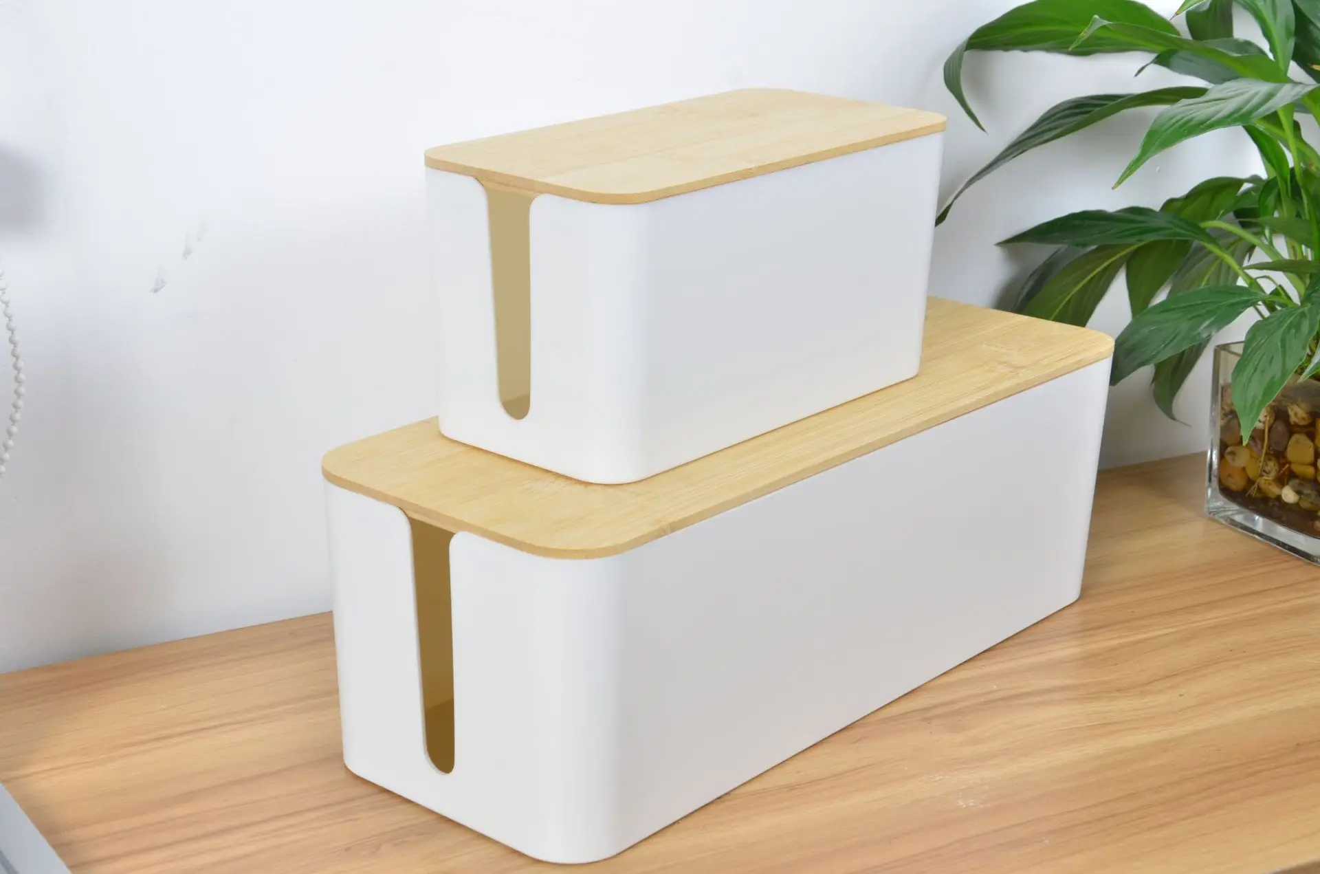 Cable Management Box - Wire Hiding Strips & Power Organiser