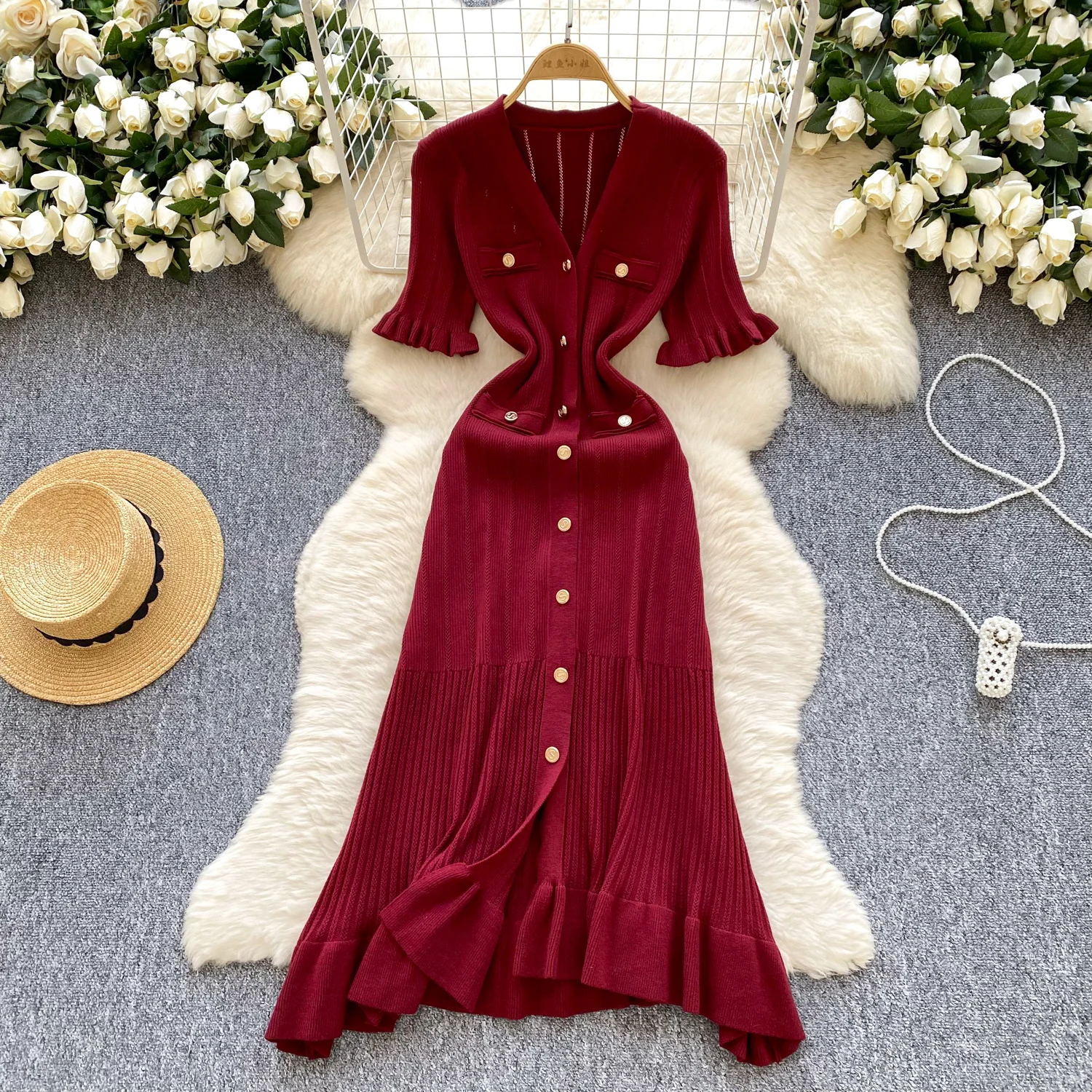 dress one shoulder long RED ROSE ONE-SHOULDER MAXI DRESS IN RED | CULT MIA
