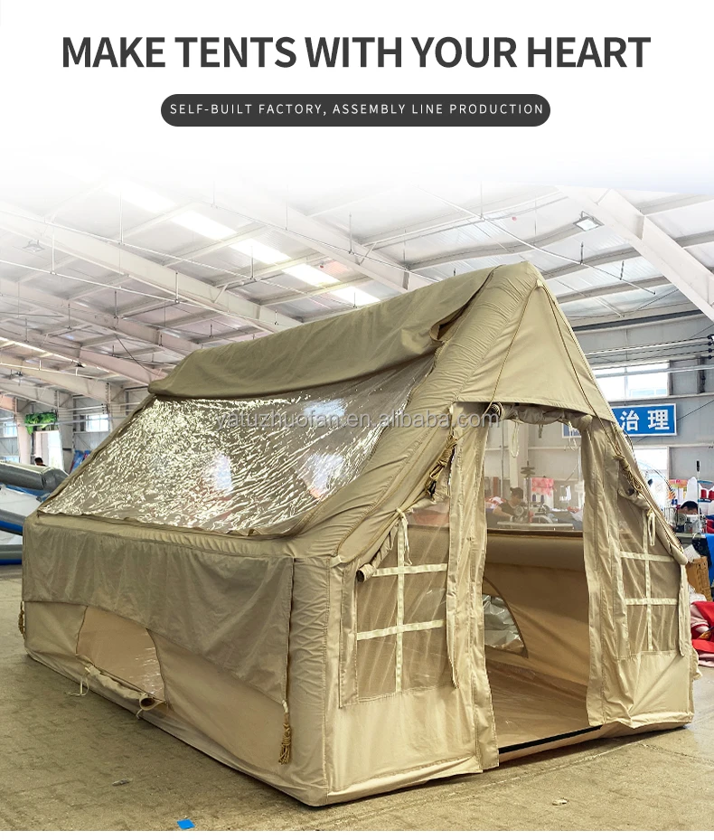 Factory Direct Sales Korea Outdoor Cotton Air Pole Glamping Inflatable