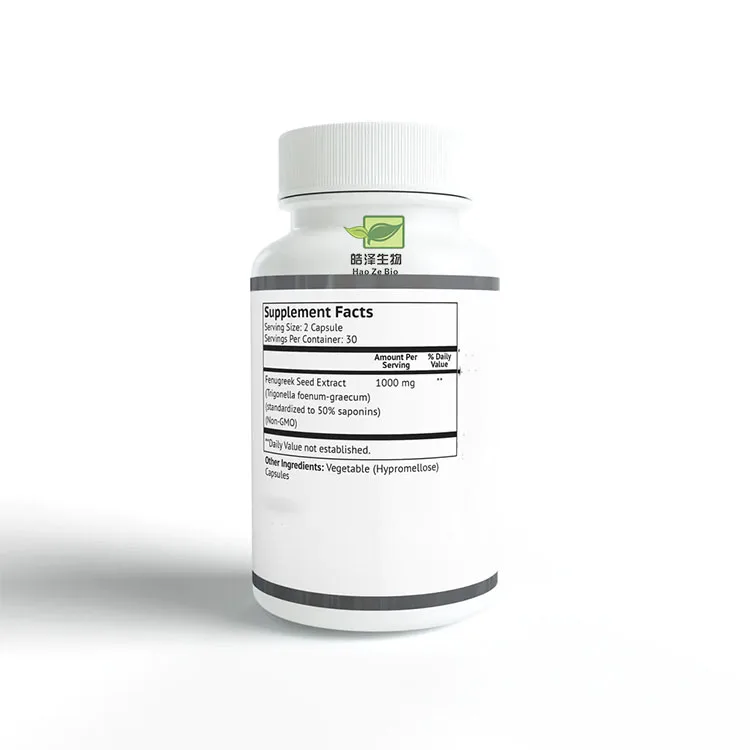 Customize Fenugreek Seed Extract Capsules Private Label Fenugreek Capsules