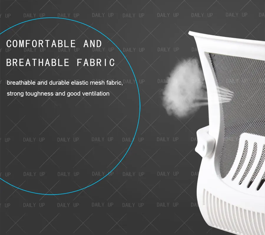 Sled Mesh Office Chair With Chromed Metal Legs Breathable And Ergonomic Computer Chair With Armrests For Meeting And Conference