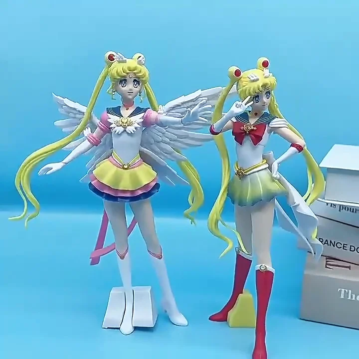 4 Styles 23cm Pretty Soldier Sailor Moon Tsukino Usagi Anime Figure