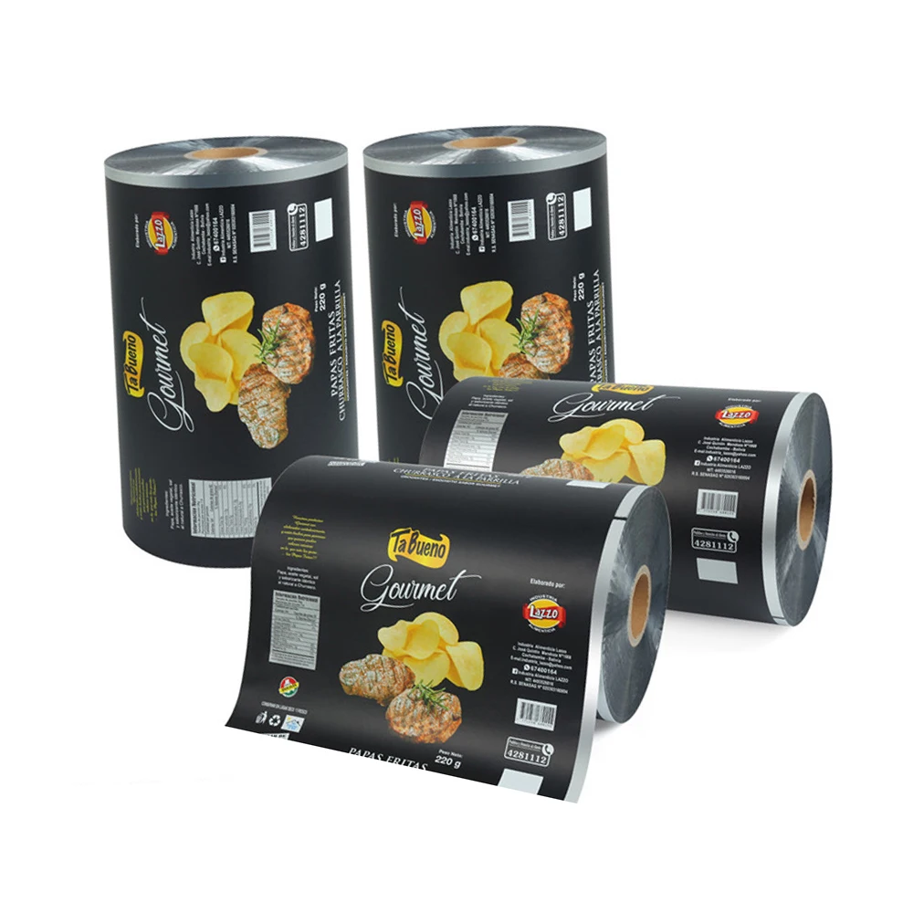 Ламинированная пластиковая рулонная пленка Полиэтиленовая упаковка рулон рулонной пленки с цветным принтом в