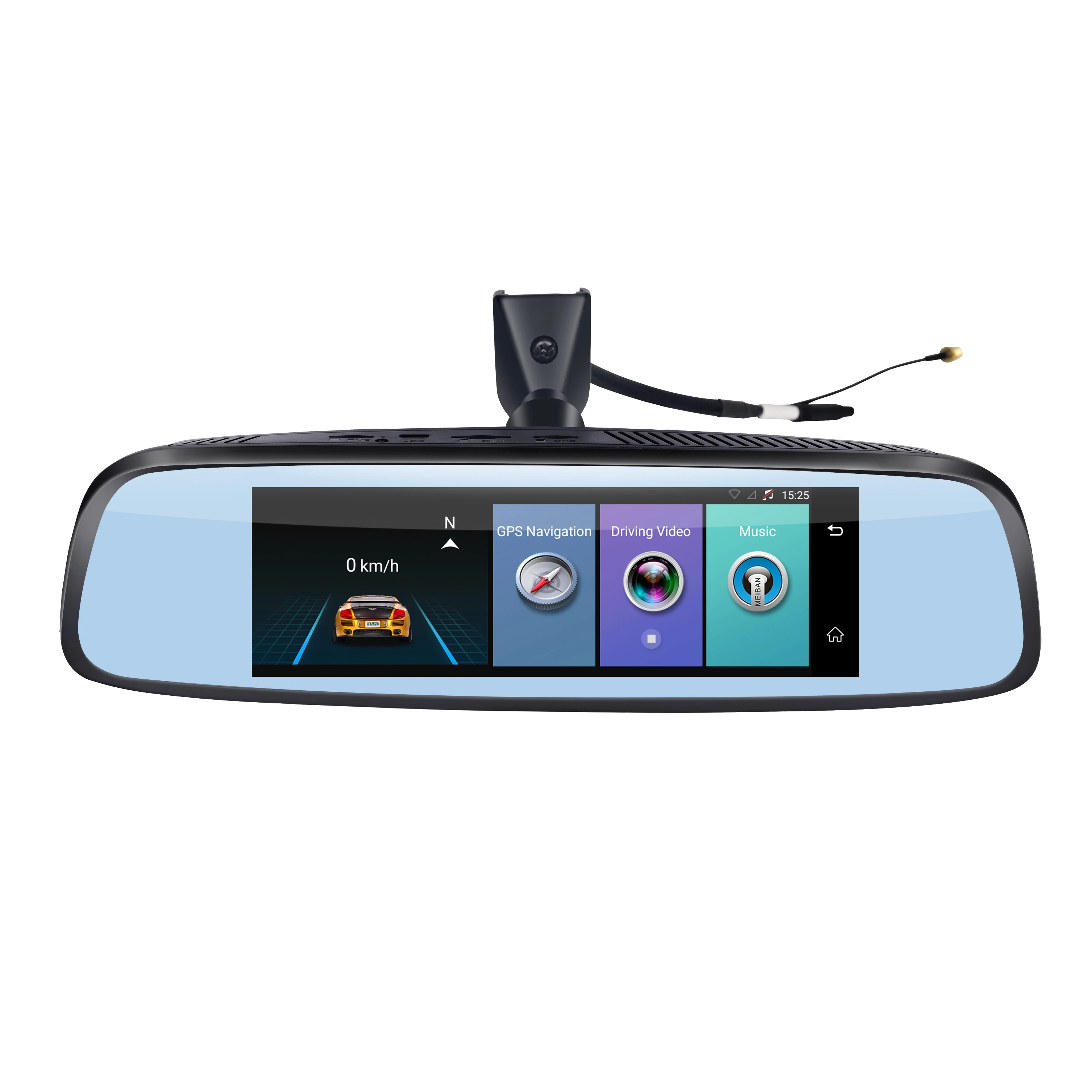 Dash Cam with 3'' IPS display front camera FHD1080P ,rearcamera AHD720P,  with GPS, with WIFI –