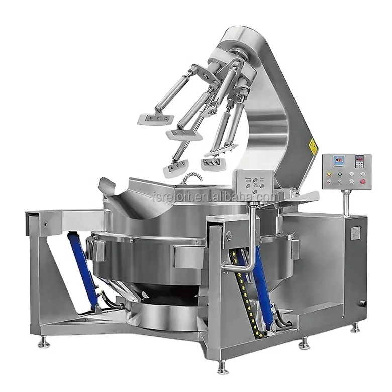 Large Industrial Automatic Pressure Cooker 500 Liters Stainless Steel