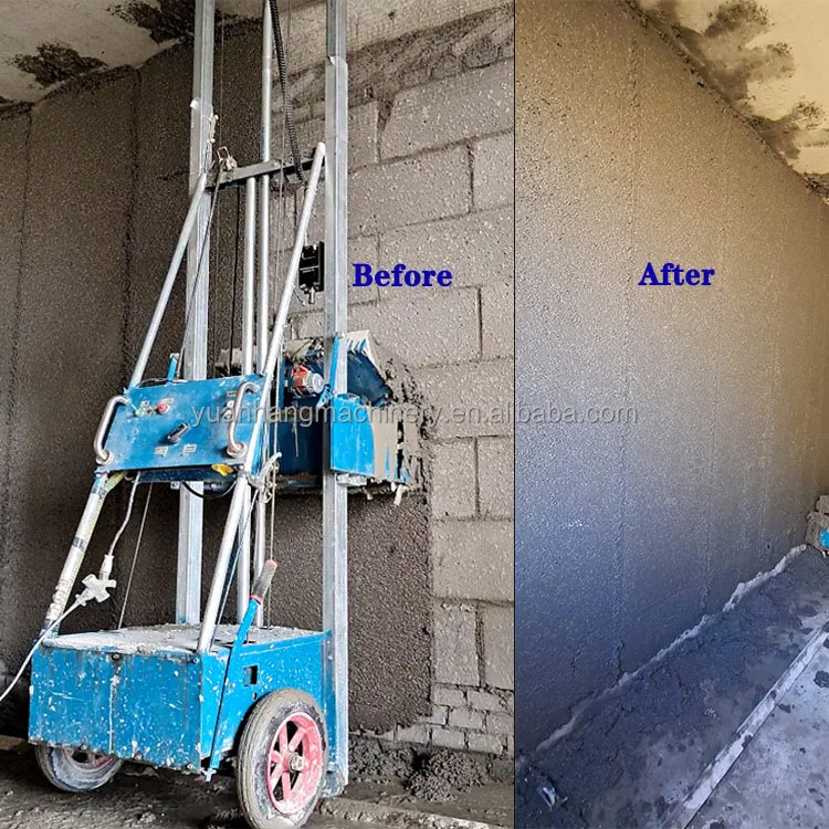 Automatic Wall Render Rendering Machine Brick Fly Ash Gesso Plastering Concrete Cement Spray Plaster Wall Plastering Machine