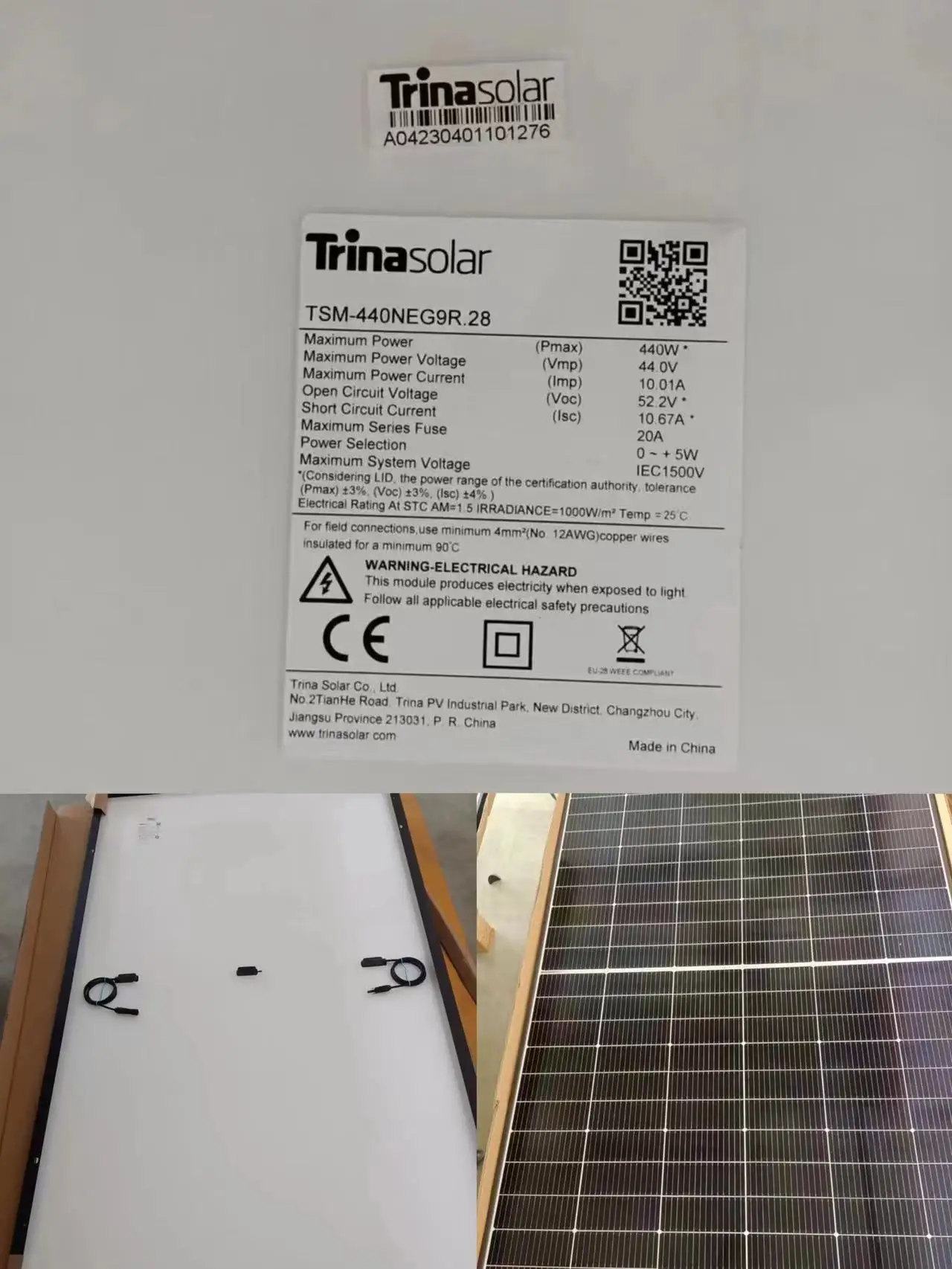 Trina Vertex S+ Tsm-neg9r.28 Solar Panels 420w 430w 440w 450w Dual ...