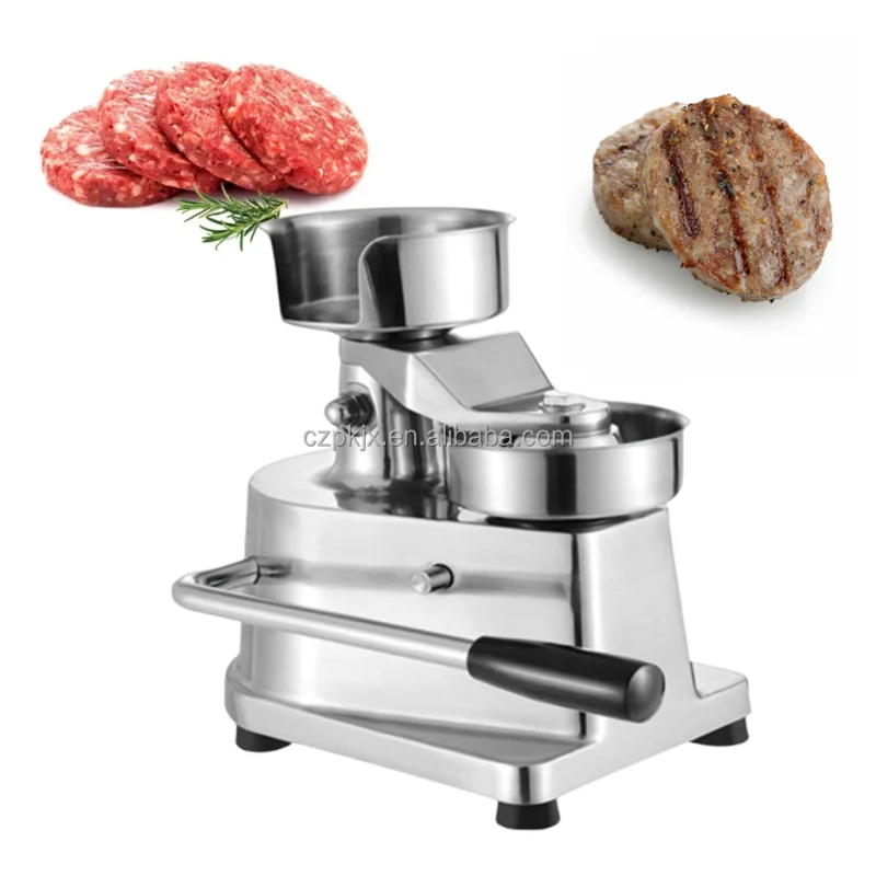 Manual hamburger press for 130mm patties