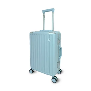 High quality ABS PP PC material luggage custom logo ODM OEM suitcase travel trolley luggage