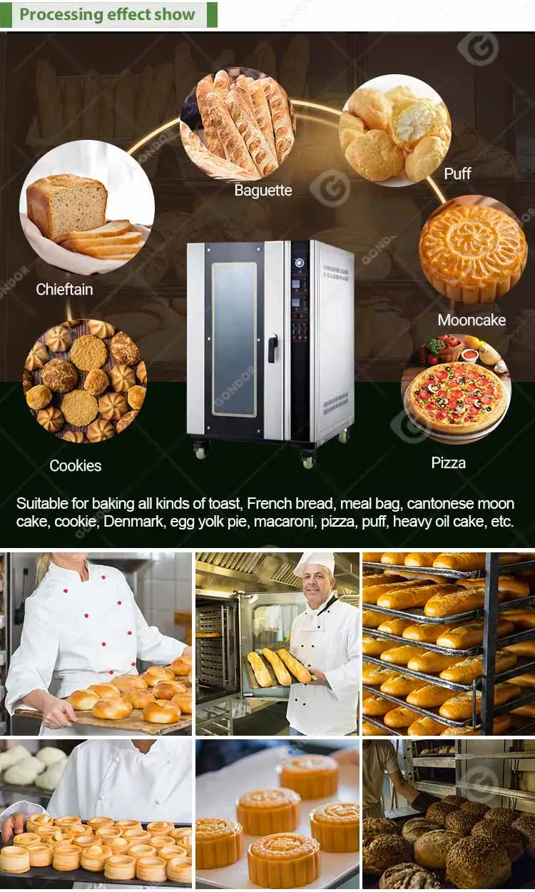 Commercial Convection Water Clean Bread Cheapest Pastry Oven Modular with Digital Contrils for Pastry Price